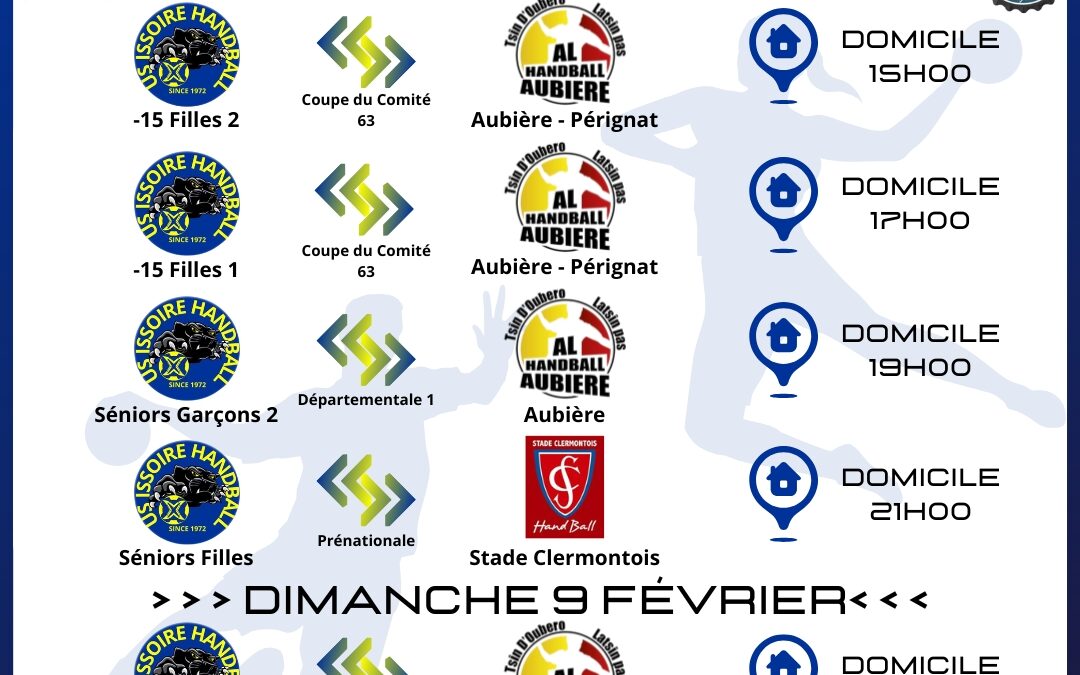 Matchs Week-End 8/02